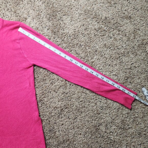 Beverly Hills Princess Pink Flower Buttons Sweater Cardigan - Picture 9 of 12